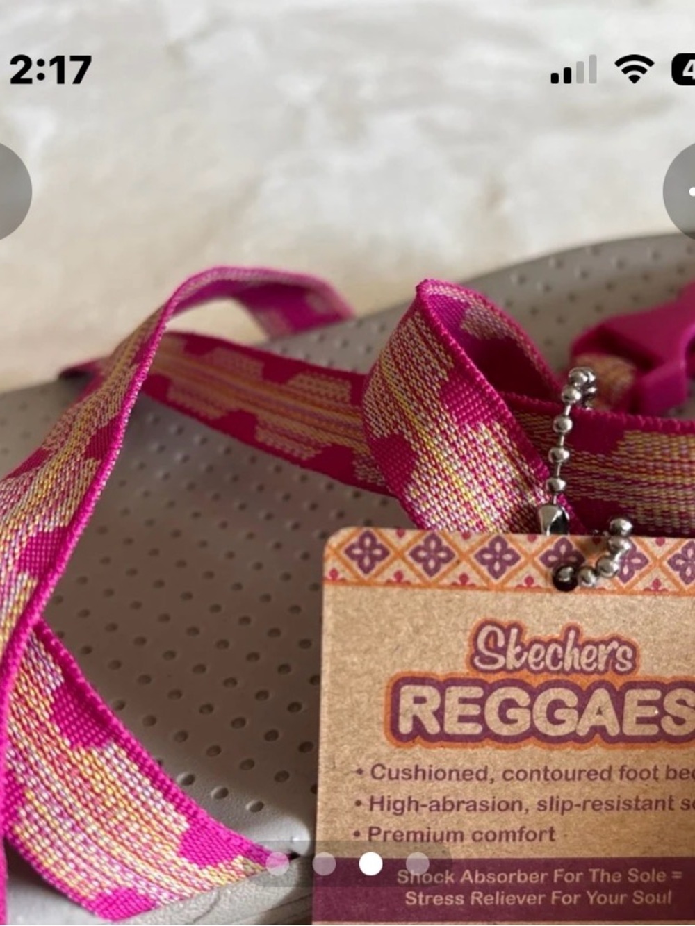 Skechers Pink Strappy Casual Sandals